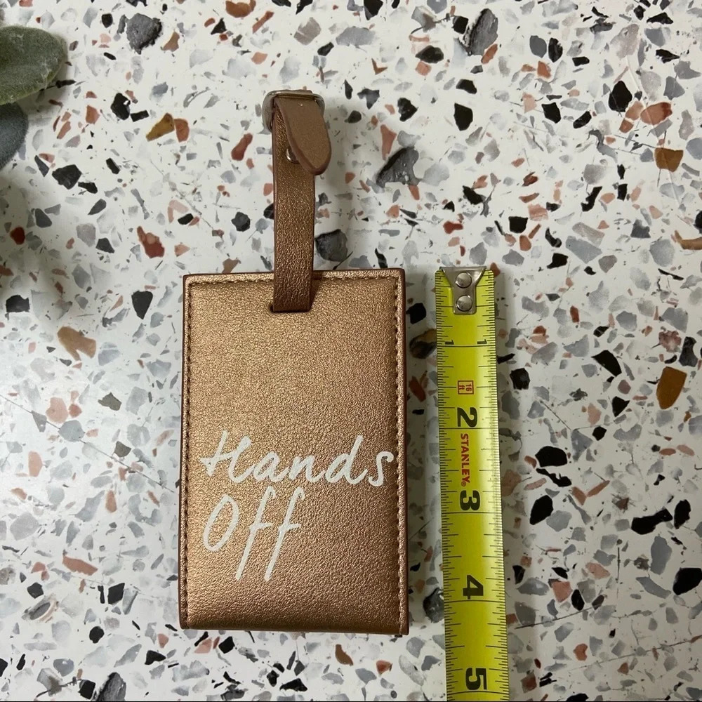 Luggage Tag Rose Gold Travel Vacation accessories UNDERSTATED LEATHER - Picture 11 of 12